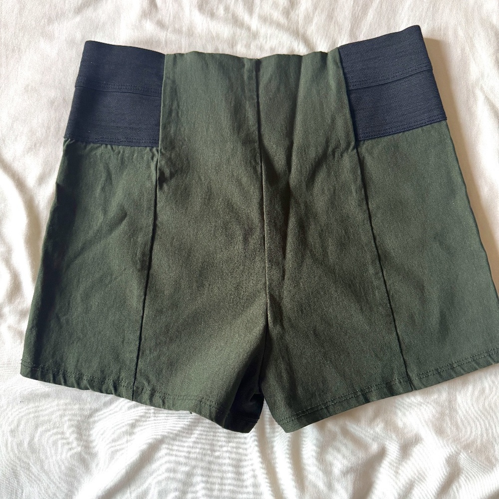 Stretchy Olive Green Shorts